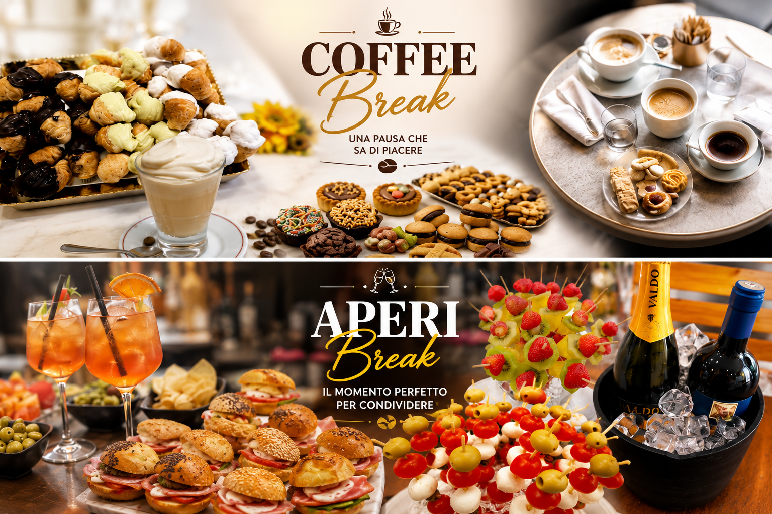 Servizio coffee break per aziende ed eventi IMEA Caffè Servizio aperi break per aziende ed eventi